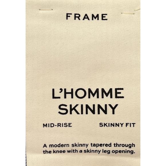 11-1 FRAME Men's Jeans Altavan L'Homme Skinny Mid-Rise Size 30 - Picture 7 of 10